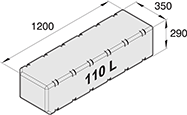 VETUS  Yleiskäyttöinen säiliö 110L