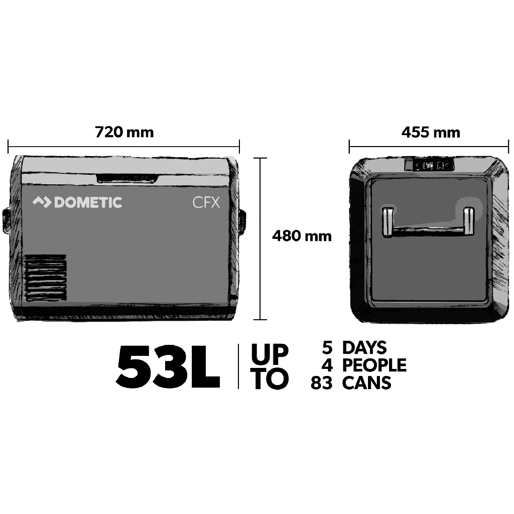 Dometic CFX3 55IM kompressorikylmälaukku