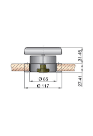 VETUS PORTOS1 tuuletusventtiili 117mm AISI 316