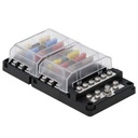 [8026] Egis RT 8026 ATO sulakerasia 12 sulaketta, maadoituskisko, LED indikaattori